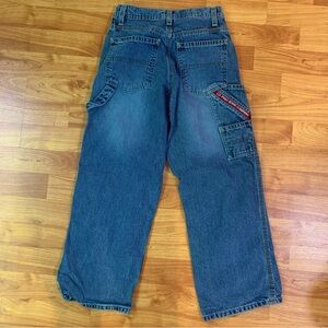 Vintage Y2K Boys Polo Jeans Co Ralph Lauren Blue Denim Jeans Carpenter Size 8